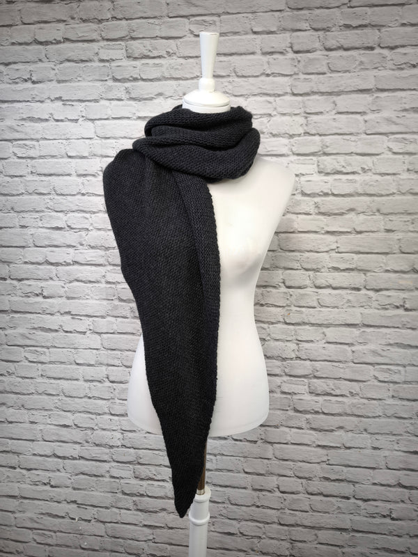 Dreieck Stricktuch- DUNKLER SOMMER WINTER