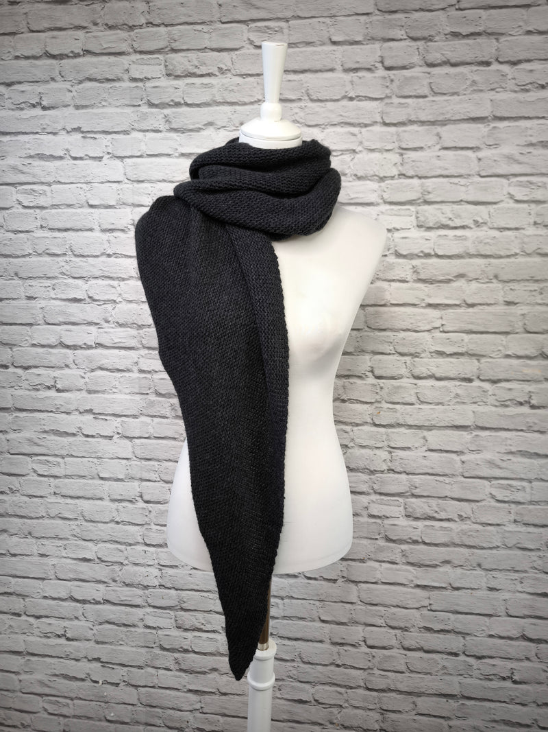 Dreieck Stricktuch- DUNKLER SOMMER WINTER