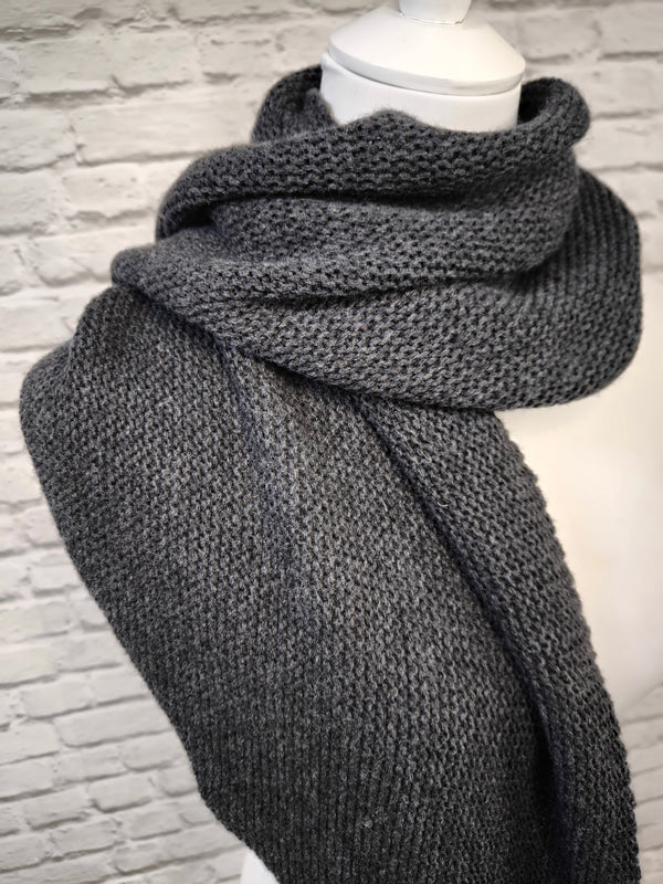 Dreieck Stricktuch- DUNKLER SOMMER WINTER