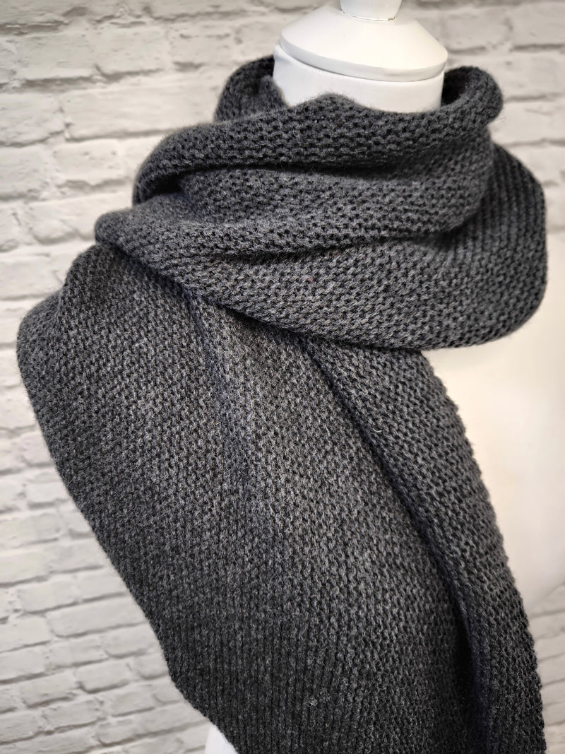 Dreieck Stricktuch- DUNKLER SOMMER WINTER