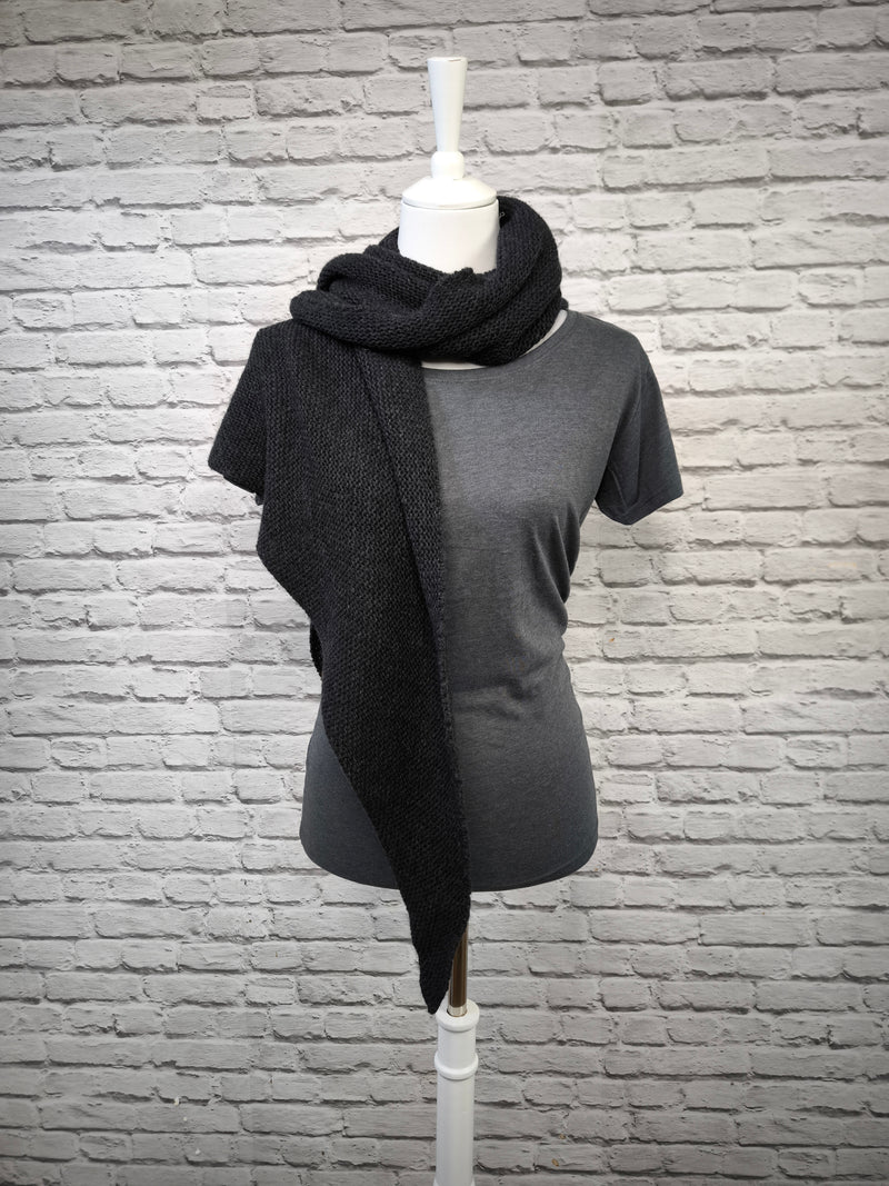 Dreieck Stricktuch- DUNKLER SOMMER WINTER