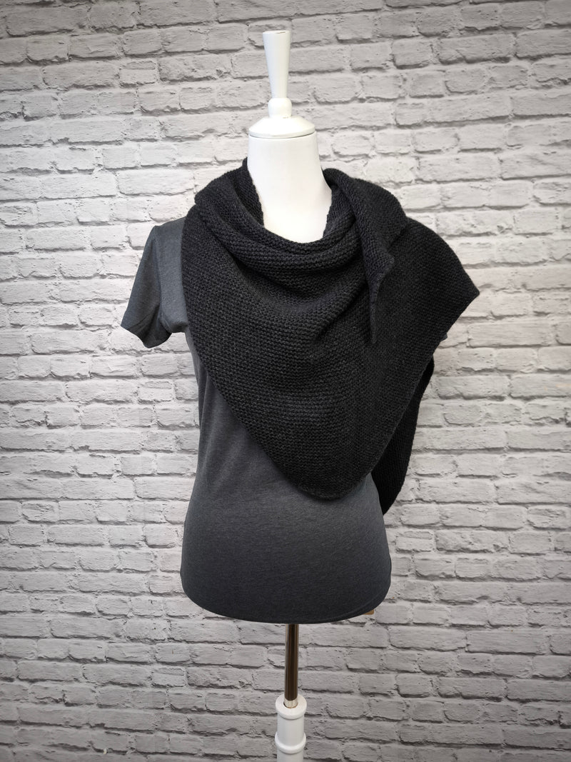 Dreieck Stricktuch- DUNKLER SOMMER WINTER