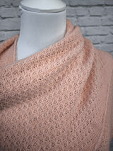 Dreieck Stricktuch Poncho- HELLER FRÜHLING SOMMER