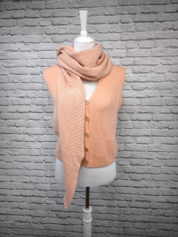 Nachhaltige Alpaka Strickweste in BIO QUALITÄT - HELLER FRÜHLING SOMMER