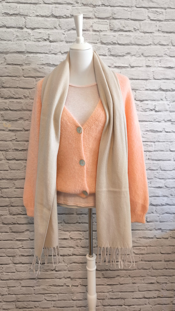 Nachhaltige Alpaka Strickjacke in BIO QUALITÄT - HELLER FRÜHLING SOMMER