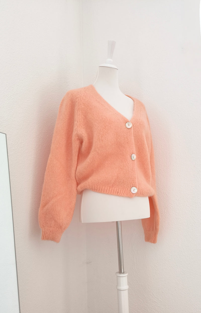 Nachhaltige Alpaka Strickjacke in BIO QUALITÄT - HELLER FRÜHLING SOMMER