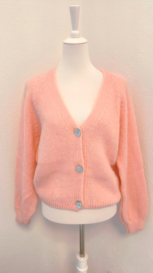 Nachhaltige Alpaka Strickjacke in BIO QUALITÄT - HELLER FRÜHLING SOMMER