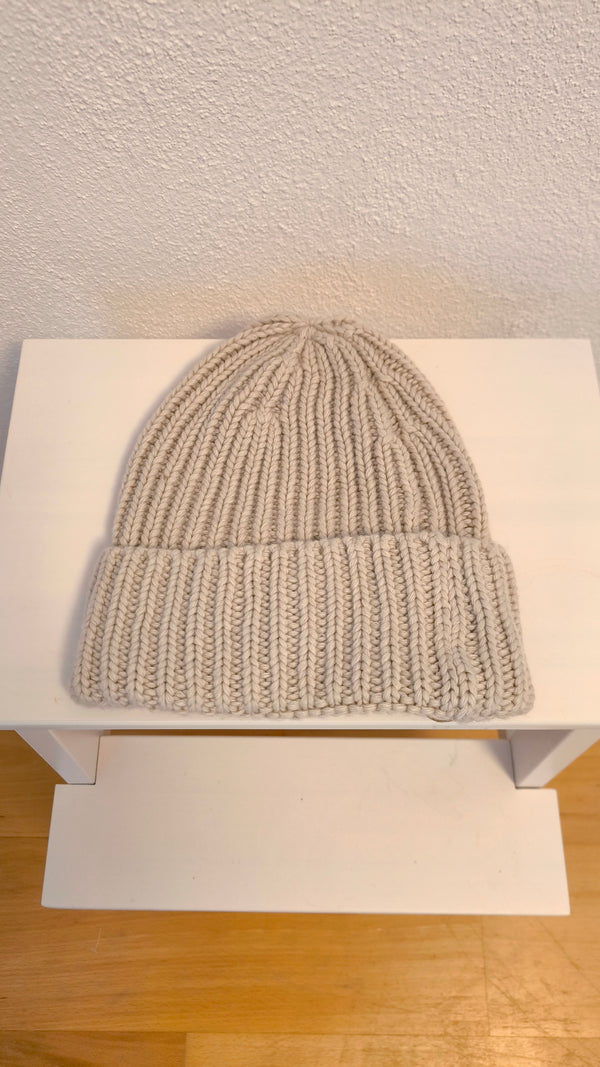 RIPP- STRICKMÜTZE MIT KASCHMIR- DUNKLER FRÜHLING SOMMER