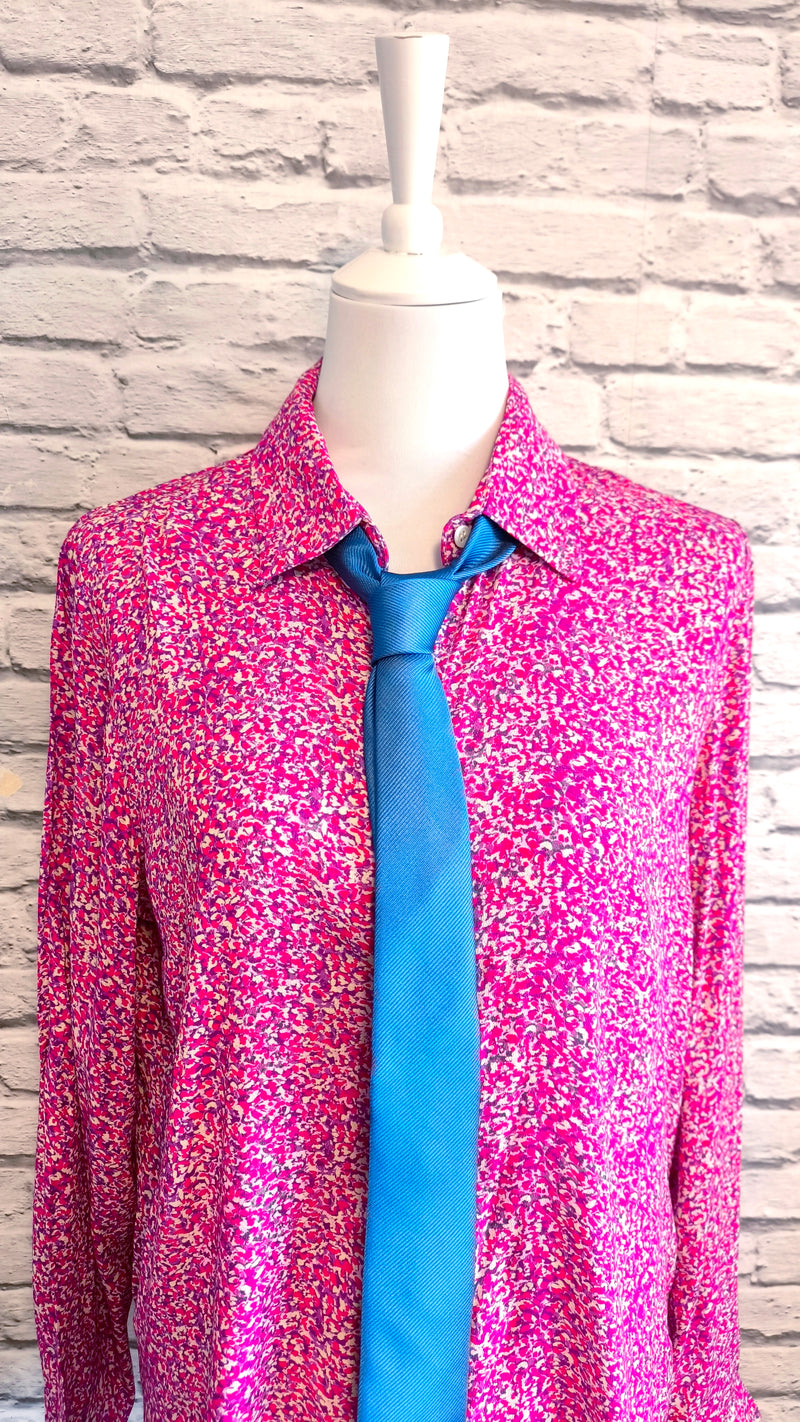 Hochwertige Bluse mit verdeckter Knopfleiste- HELLER SOMMER WINTER