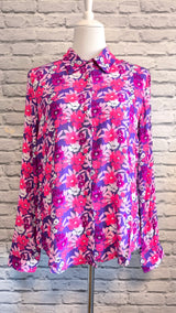 Hochwertige Bluse mit verdeckter Knopfleiste- HELLER SOMMER WINTER