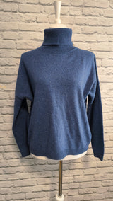 Rollkragen-Pullover aus Kaschmir und Wolle- DUNKLER SOMMER WINTER