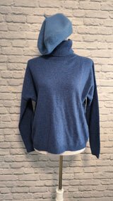 Rollkragen-Pullover aus Kaschmir und Wolle- DUNKLER SOMMER WINTER