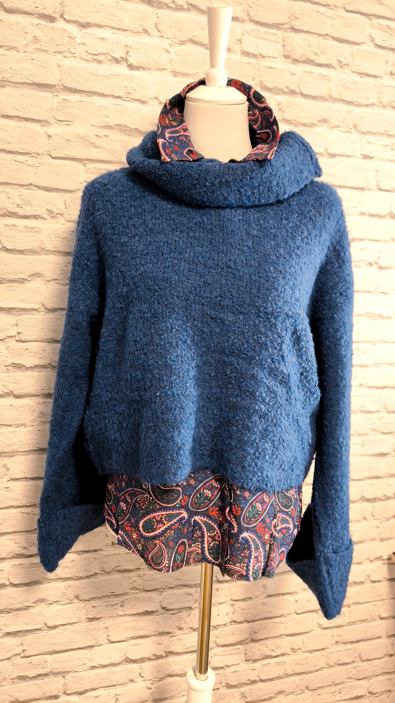 Hochwertige Bluse mit verdeckter Knopfleiste- 4 JAHRESZEITEN