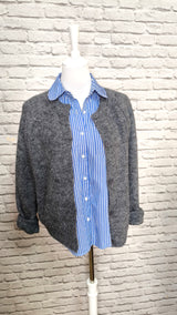 Baumwollbluse ohne Arm mit Bubikragen- HELLER SOMMER WINTER