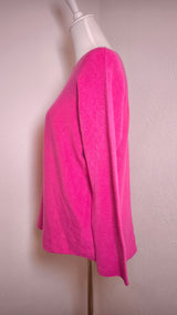 Weicher V- Pullover aus Viskose mit Rundsaum- HELLER SOMMER WINTER