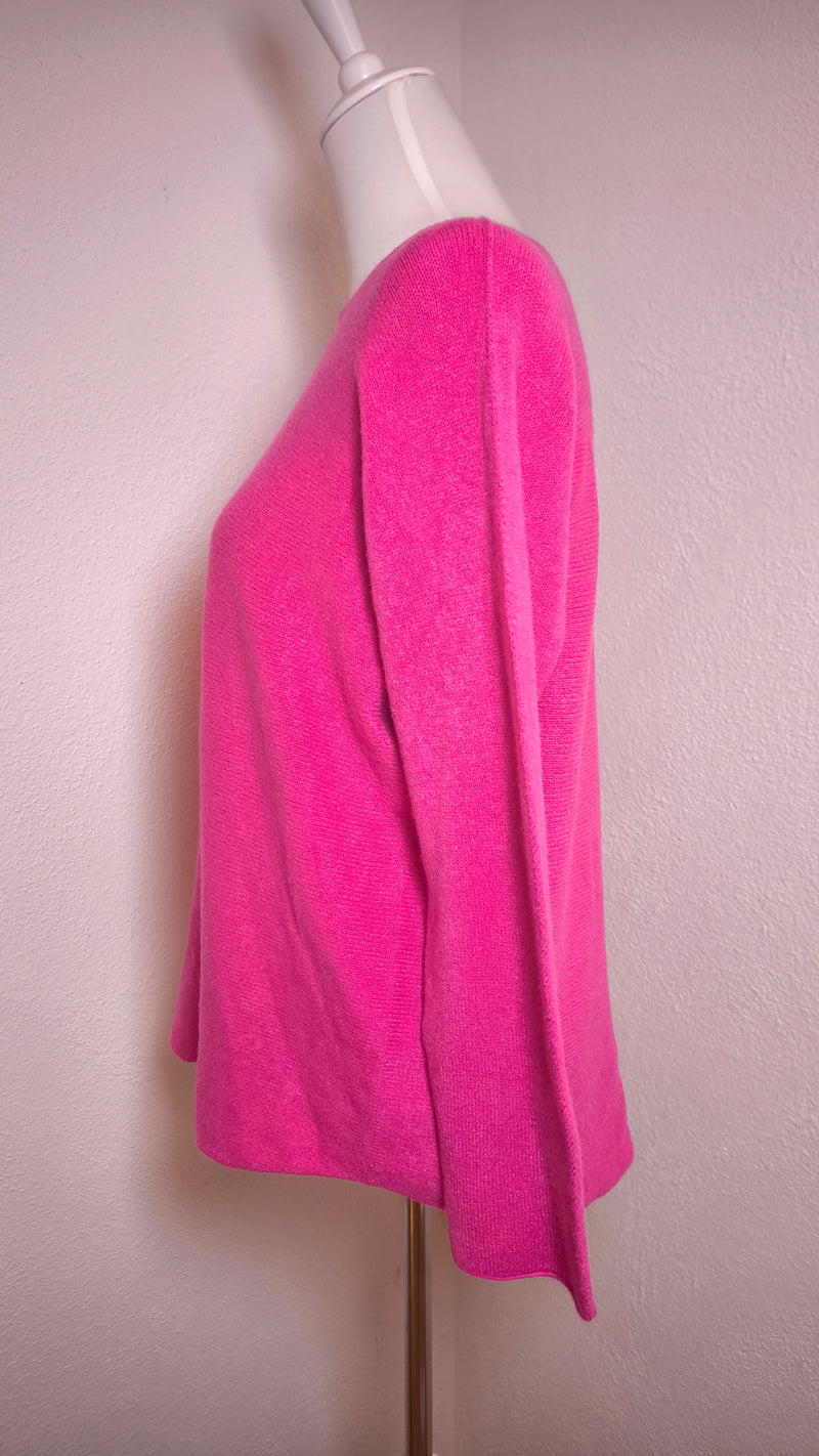 Weicher V- Pullover aus Viskose mit Rundsaum- HELLER SOMMER WINTER