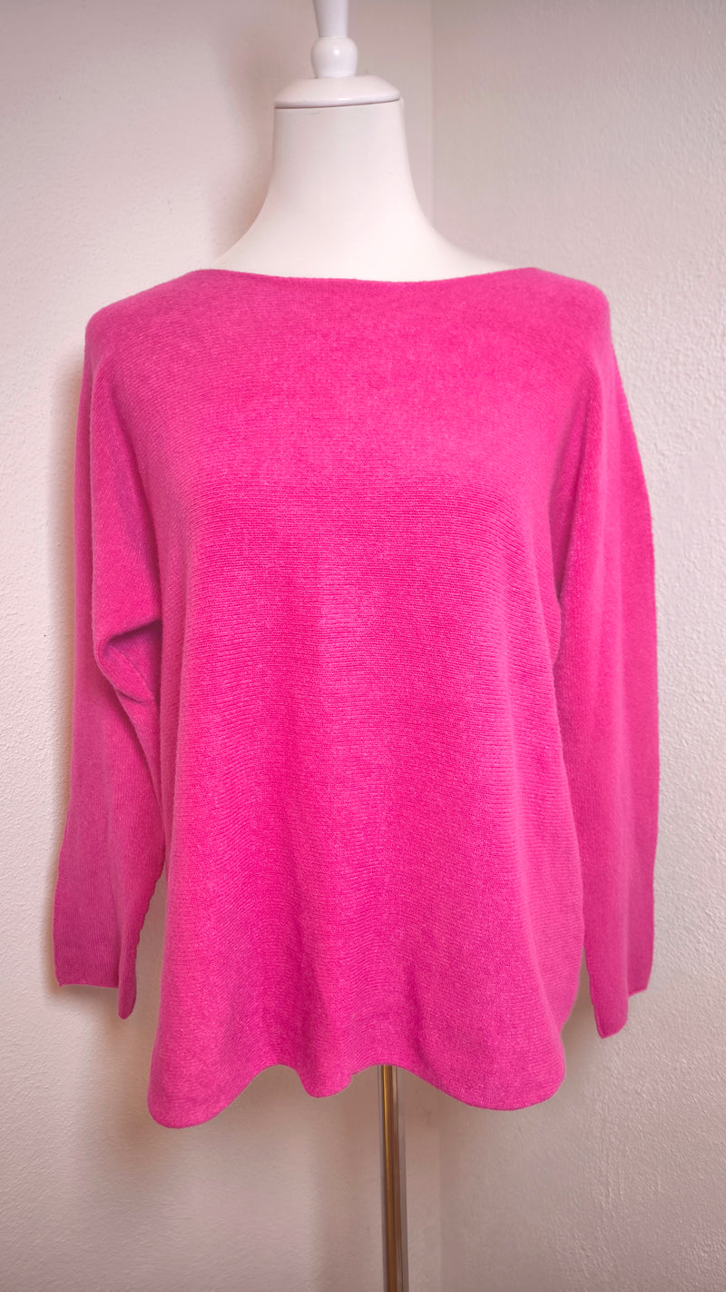 Weicher V- Pullover aus Viskose mit Rundsaum- HELLER SOMMER WINTER