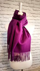 Classic Woven Schal mit Fransen UNISEX- GEDECKTEN WINTER