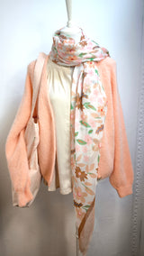 Nachhaltige Alpaka Strickjacke in BIO QUALITÄT - HELLER FRÜHLING SOMMER