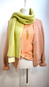 Nachhaltige Alpaka Strickjacke in BIO QUALITÄT - GENTLE SPRING+ INDIAN SUMMER
