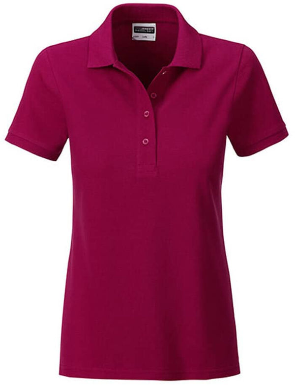 Bio- Cotton Poloshirt-Deep Berry