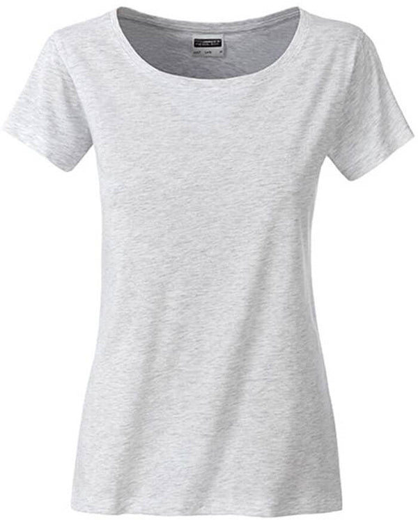 Ladies Basic-T-  ASH HEATHER
