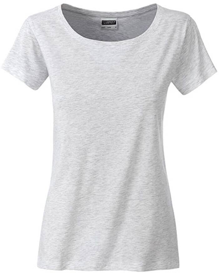 Ladies Basic-T-  ASH HEATHER