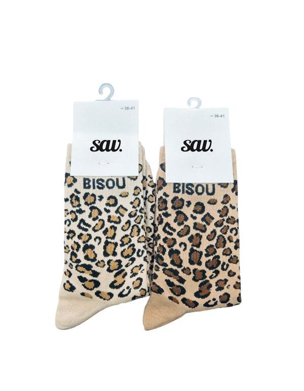 Leopardenmuster-Socken BISOU