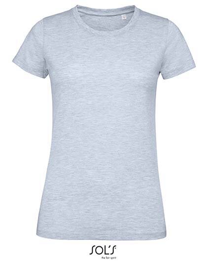 Women`s Round Neck Fitted T-Shirt- Dunkler Sommer