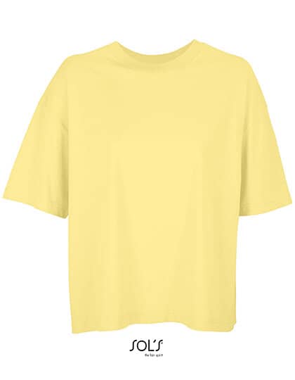 BOXY OVERSIZED T- SHIRT- LIGHT YELLOW