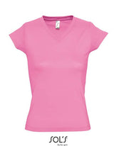 T-SHIRT mit V- Ausschnitt- Orchid Pink