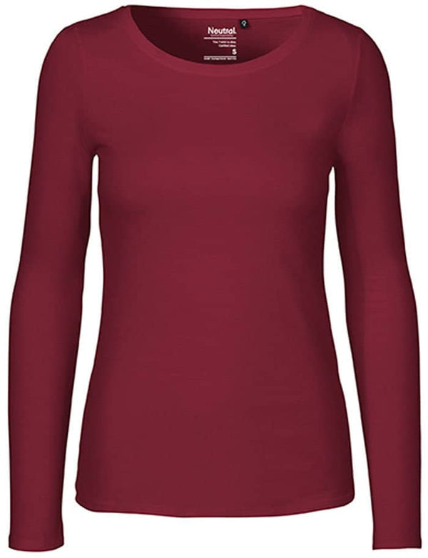 BIO COTTON LONGSLEEVE - BORDEAUX