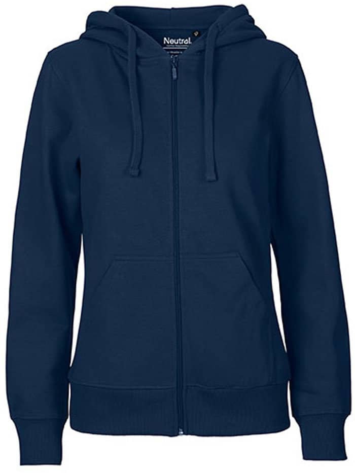 BIO COTTON ZIP HOODIE- Dunkelblau