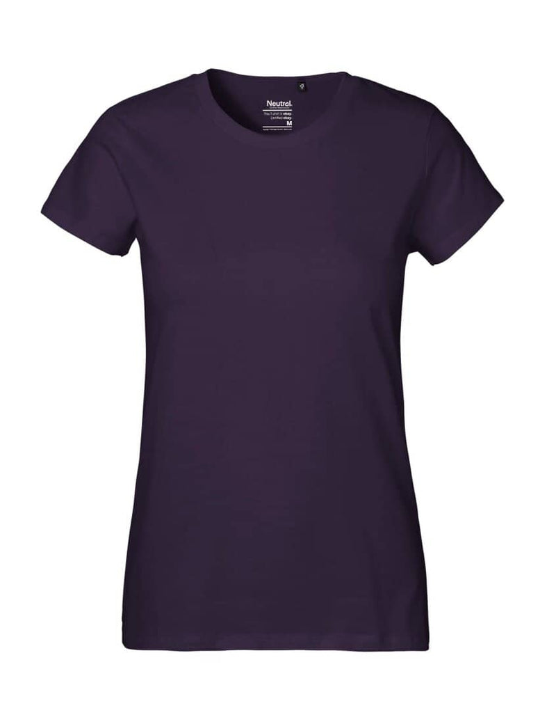 NEUTRAL BIO COTTON T- SHIRT CLASSIC- PURPLE