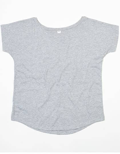 COTTON T- SHIRT LOOSE FIT- GRAUMELIERT