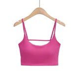 Bustier Ripp- Berrypink