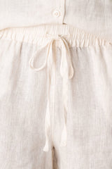 Leinenshorts- Ivory - VERSCHIEDENE FARBTYPEN