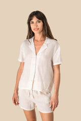 Leinenshorts- Ivory - VERSCHIEDENE FARBTYPEN