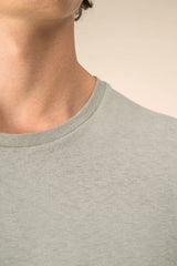 Umweltfreundliches Unisex-T-Shirt aus Biobaumwolle und Leinen- 360°
