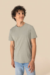 Umweltfreundliches Unisex-T-Shirt aus Biobaumwolle und Leinen- 360°