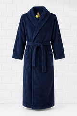 Bademantel mit Schalkragen - True Blue - MAJESTIC WINTER
