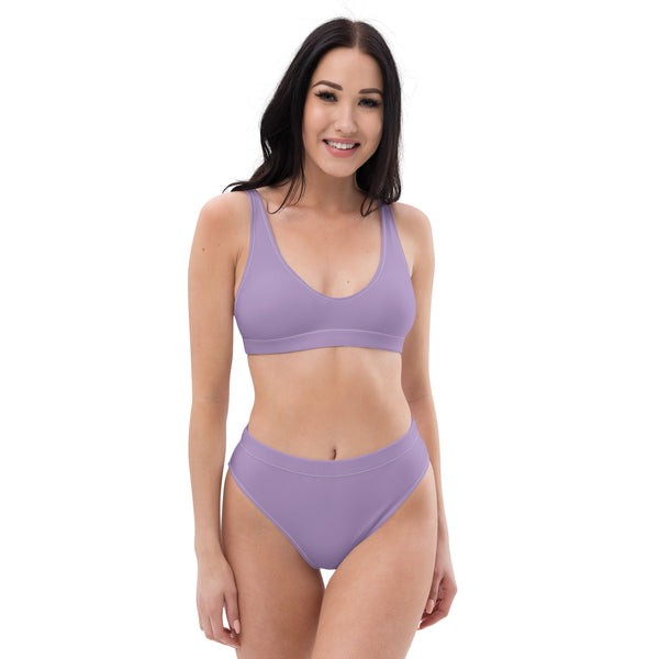 Recycelter Allover High Waist Bikini- DUNKLER SOMMER