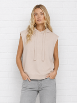 Ärmelloser Hoodie aus Bio-Baumwolle - DELIGHT SPRING