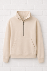 Half Zip- Hoodie - GENTLE SPRING