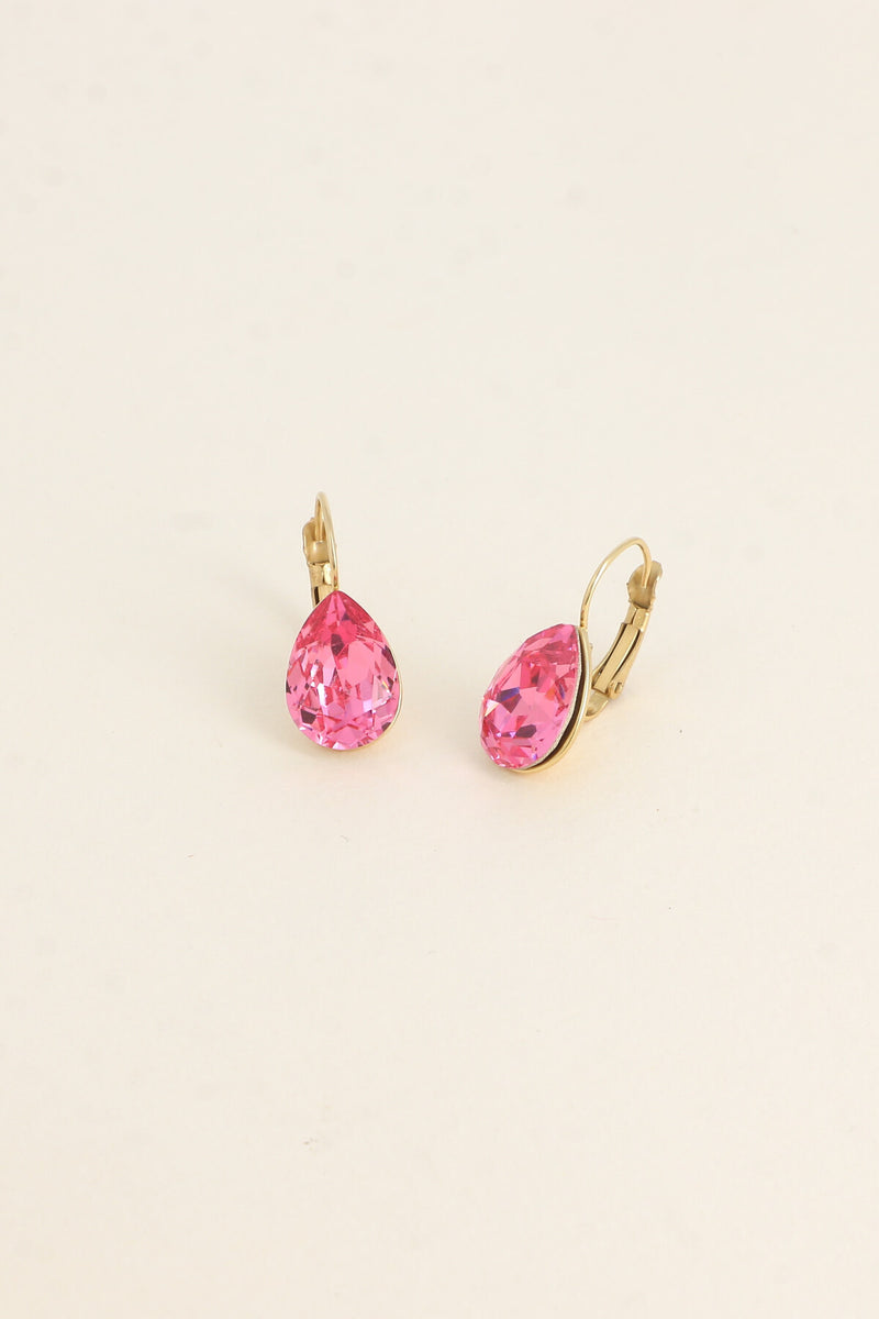 Ohrstecker mit Swarovski®-Kristallen- Dunkler Frühling Sommer