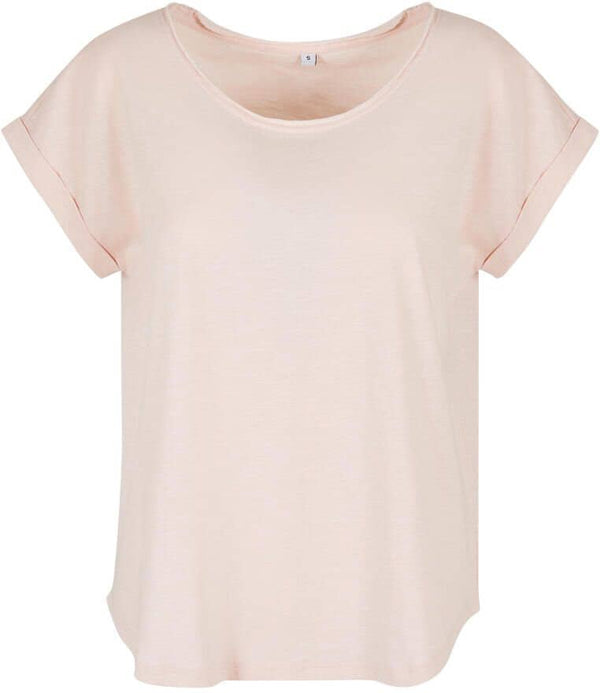 T-SHIRT LADIES LONG SLUB- ZARTE APRICOSE