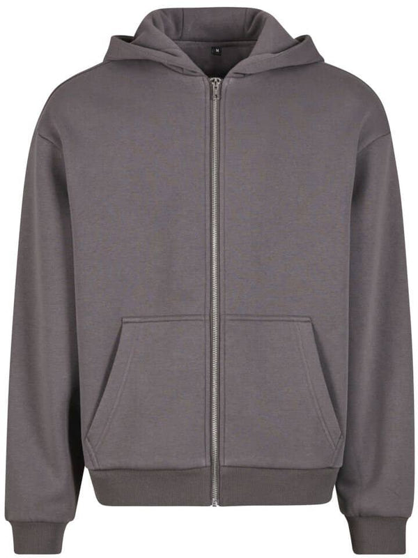 FLUFFY ZIP HOODIE - Taupe - 4 JAHRESZEITEN