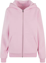 FLUFFY  ZIP HOODIE - Powderpink - PURE SUMMER