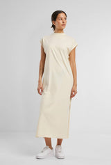 Long Extended Shoulder Dress- VERDANT WINTER