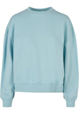 Sweatshirt oversized Schnitt aus zertifizierter Bio - Baumwolle- Ocean Blue - DELIGHT SPRING